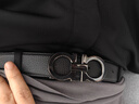 菲拉格慕（Ferragamo）腰带男士商务双面板扣皮带牛皮 3.5CM宽 七夕节礼物 送男友礼盒装 黑棕荔枝纹/枪色扣679710-689134 实拍图