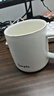传旗陶瓷马克杯带勺盖咖啡杯牛奶杯早餐杯办公杯男女茶杯描金白400ml 实拍图