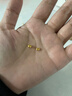 御邪足金999光面算盘珠隔断珠黄金垫片DIY手串手链金配饰 算盘珠:约0.03g（预售） 实拍图