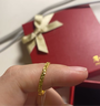 周六福  黄金戒指女款碎碎冰车花亮面指环 计价 15号-1.81g 实拍图