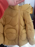 巴拉巴拉童装儿童羽绒服男童女童冬装厚款连帽外套立体造型可爱萌 深土黄30819（白鸭绒） 110 cm（充绒量82g） 实拍图
