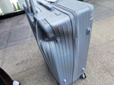 梵地亚28英寸行李箱多功能箱包拉杆箱学生大容量旅行密码箱皮箱杯架银色 实拍图