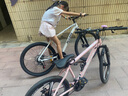 喜德盛山地自行车黑客380避震前叉21速禧玛诺变速X6铝合金车架通勤代步 白/黑色（26款） 17寸（建议身高165-180） 实拍图