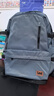Lee潮流双肩包男高中大学生书包女休闲背包大容量旅行电脑包灰蓝色 实拍图