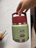 膳魔师（THERMOS）儿童保温杯饭盒316L不锈钢宽口辅食罐焖烧杯提手学生带勺上学TCFF 实拍图