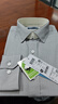 十如仕衬衫男长袖高端白衬衣纯棉高支免烫抗皱商务休闲正装  301 鸽子灰常规版 均码 41/84【175/96A】 实拍图