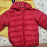 嘟嘟家宝宝羽绒服冬季轻薄儿童白鸭绒保暖男童连帽外套冬装童装 红色110 实拍图