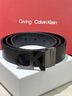 Calvin KleinJeans【新年礼物】男真皮商务休闲ck双面字母带头牛皮革腰带皮带 003-太空黑 90cm 实拍图