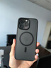 绿联 适用iPhone15Promax手机壳 苹果15ProMax磁吸壳 MagSafe保护套 无线充电防摔 磨砂黑色 实拍图