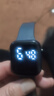 其他品牌高颜值LED手表时尚方形学生科技感超强夜光数字个性运动 雾霾蓝 实拍图