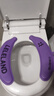 乐乐桉马桶坐垫四季通用粘贴式坐便套圈垫马桶贴可水洗风铃紫 实拍图