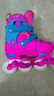 乐秀（ROADSHOW）轮滑鞋儿童专业可调滑冰鞋男女童初学者轮滑鞋3-6-12岁RX1S溜冰鞋 全闪玫红R8原厂套装【送护臀大礼包】 M 中码(32-35适合4-7岁) 实拍图