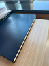 得力(deli)A4/160张商务记事本笔记本子 皮面本办公会议日记本 蓝色3306 实拍图