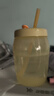 特百惠（Tupperware）吸吸罐550ml女生学生密封带吸管水杯子夏季自制饮品奶昔 奶黄色 实拍图