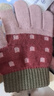 柠檬宝宝儿童手套秋冬男童女孩针织保暖防寒五指分指 浆果青粉  实拍图