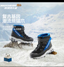 Skechers斯凯奇儿童绒绒靴保暖棉鞋男童女童高筒短靴加绒雪地靴660092L 实拍图