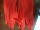 东方红 55CM橡胶手套加长袖防水耐用胶皮厨房保洁清洁洗衣加厚耐油污 1双装(红色)【京仓发货】 L码 实拍图