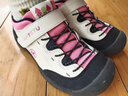 卡特兔童鞋儿童运动鞋春季户外儿童鞋子男童女童软底儿童鞋登山鞋 白黑粉 25 内长15.4cm 脚长14.2-14.8 实拍图