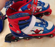 迪士尼（Disney）轮滑鞋儿童溜冰鞋男女童滑冰鞋初学可调直排蜘蛛侠旱冰鞋送礼物 实拍图