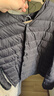 网易严选90鸭绒轻薄羽绒服保暖0压感排骨羽绒内胆防泼水蓄热抗菌外套 A款25新品90鲜绒无领-水墨黑 XL 实拍图