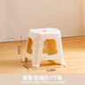 禧天龙塑料凳子家用加厚简约凳耐用结实防滑凳餐桌凳中凳80421白 实拍图
