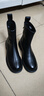 达芙妮瘦瘦靴女低跟短靴女圆头百搭靴子4622607093 黑色（单里） 39 实拍图