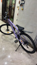 凤凰（Phoenix） 上海凤凰山地自行车成人男士女式学生变速宽胎越野赛车公路单车 钢架辐条轮紫【省力全轴承】 26寸24速【参考:158-188cm】 实拍图