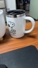 史努比（SNOOPY）保温杯 带手柄不锈钢办公保温杯水杯可爱杯子情侣杯420ML 白色 实拍图