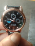 【网红爆款】商务腕表石英运动表休闲皮带男女手表 黑色 实拍图