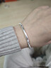七度（SEVEN DEGREE）999足银手镯莫比乌斯环银手镯女开口气质镯子手环七夕情人节礼物 实拍图