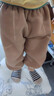 嘟嘟家【抗静电】儿童裤子冬季加厚宝宝长裤秋冬男童童装女童秋装 棕色 110 实拍图