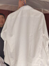 罗蒙（ROMON）【桑蚕丝免烫】长袖衬衫男士白衬衫修身衬衣商务职业男装白色42 实拍图