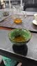 豪祥（HAOXIANG）轻奢陶瓷茶杯主人杯窑变品茗杯功夫茶具喝水杯子五行杯礼盒装 YDH窑变斗笠杯-木-绿 无规格 实拍图