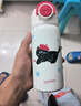 保温杯316不锈钢水杯高颜值吸管杯学生便携杯子杯套款点点猫470ml 实拍图
