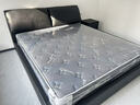 法莎蒂政府补贴现代简约进口牛皮大气1.5米床轻奢婚床意式主卧软包床 3.0mm超厚半青头层牛皮单床+黑金竹炭床垫+单柜 【旗舰版20cm静音排骨架】1.8*2m框架 实拍图