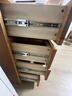MUJI木制收纳柜OA/WN 白橡木黑胡桃风格现代简约家具储物柜斗柜柜子 4层 长120CM OA 实拍图