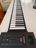 特伦斯手卷钢琴便携式88键专业版加厚编曲键盘成人口袋电子钢琴HQA88 88键黑色智能版 实拍图