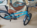 途锐达超轻儿童自行车3-6-8岁女孩男孩脚踏车小孩学生单车18寸峰鸟蓝 实拍图