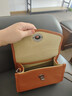 裘真信封包女链条斜挎单肩包休闲复古小包植鞣头层牛皮包包 焦糖色-小号 实拍图