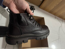 海澜之家HLA马丁靴男士休闲鞋秋冬工装鞋子男HAAGZM4AB70567 棕色加绒40 实拍图