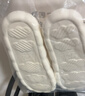 利达妮（TZLDN）包跟棉拖鞋女秋冬季2025新款孕妇月子鞋室内家居防滑保暖毛绒棉鞋 白色【可爱饭团】 36-37 【适合35-36】 实拍图