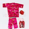 九孝堂中元节七月半清明寒衣祭祀用品纸衣服男女纸衣烧纸送全套用衣服棉衣高档套装加大布料加棉加厚明日送达布料鞋 女款-粉色5件套长裤版+厚棉被3件套* 实拍图