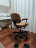宜家（IKEA）阿勒夫耶正品人体工学椅办公椅真皮电脑椅商务老板椅家用休闲椅 金棕色(真皮) 实拍图