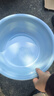 家用脸盆塑料盆子洗衣盆洗脸盆大号加厚学生宿舍洗衣服盆洗脚盆 蓝色大号1个（29cm） 实拍图
