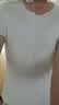 简云莫代尔无痕短袖t恤男士运动白色打底衣汗衫运动半袖上衣薄款夏季 实拍图