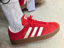 adidas「T头鞋」VL COURT复古休闲板鞋德训鞋男女阿迪达斯轻运动 浅猩红/暖香草色/黄色   40 实拍图