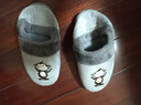 BAIHOU白猴保暖棉鞋情侣冬季家居室内包跟毛绒棉拖男 M-191灰色46-47 实拍图