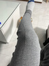 浪莎秋裤男单件纯棉薄款羊毛抑菌护膝男士棉毛裤保暖线裤衬裤深灰 L 实拍图