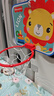 费雪（Fisher-Price）儿童玩具球10cm彩印球狮子+室内挂式投篮框 实拍图