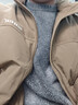 太平鸟男装羽绒服灯芯绒拼接男短款冬季情侣面包服 饼干棕1 XXL  实拍图